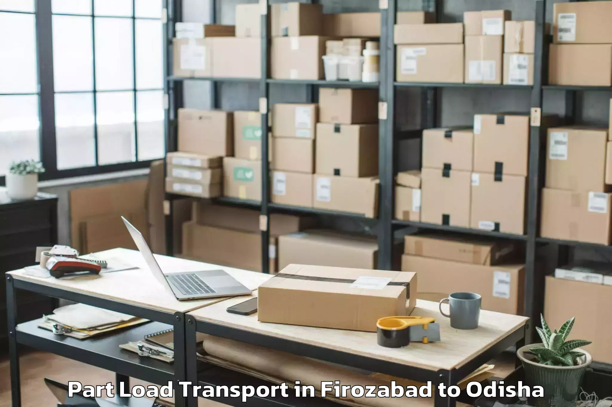 Reliable Firozabad to Hemgir Part Load Transport